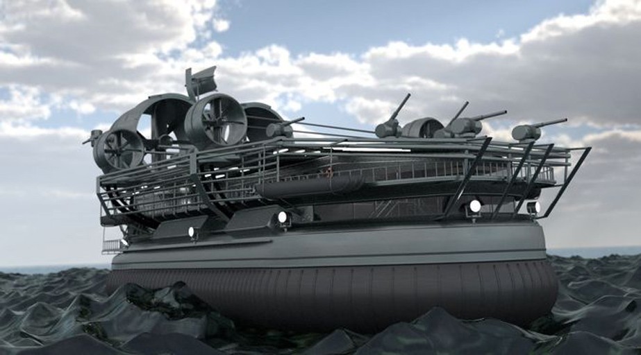 Animated Ocean + Big Hovercraft  preview image 3